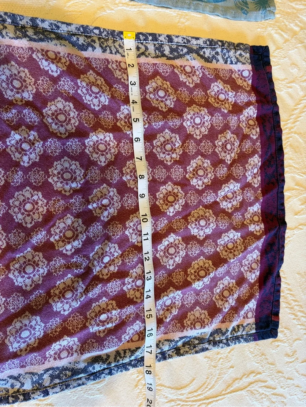 Pair of Anthropologie kitchen towels - purple good condition- blue has bleaching